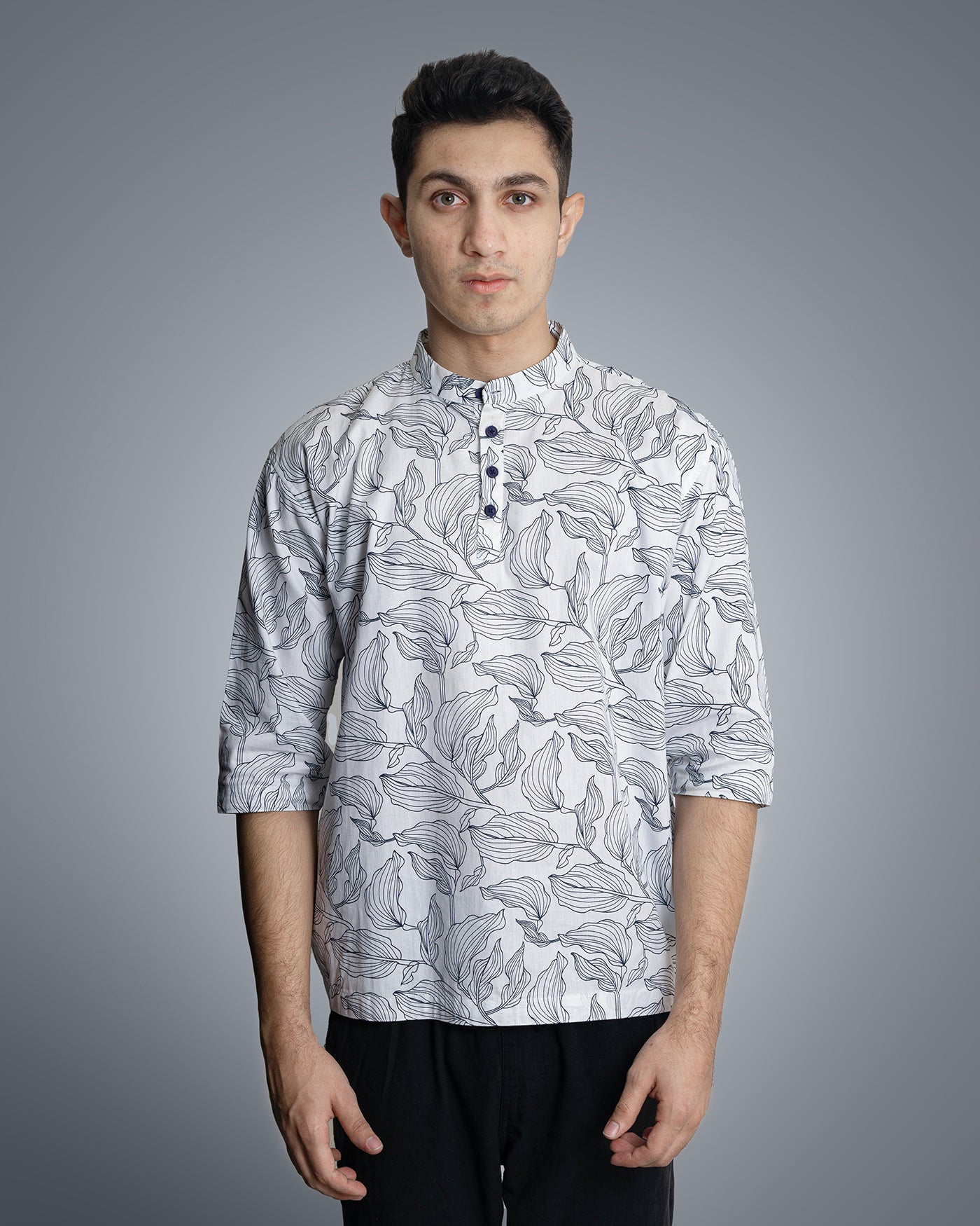 UWAGI - Leaf Print White