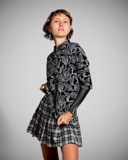 UWAGI Women - Leaf Print Black