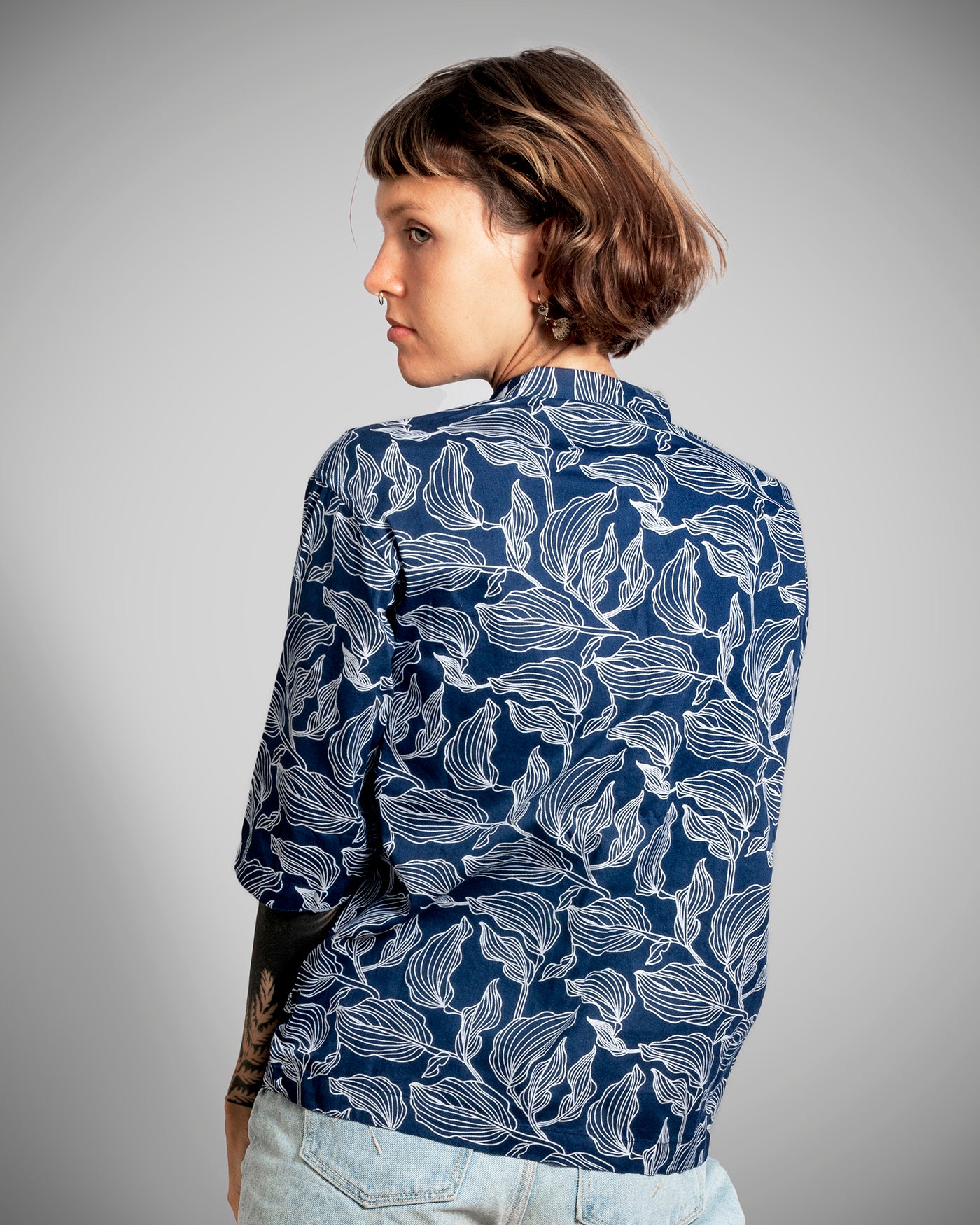 UWAGI Women - Leaf Print Blue