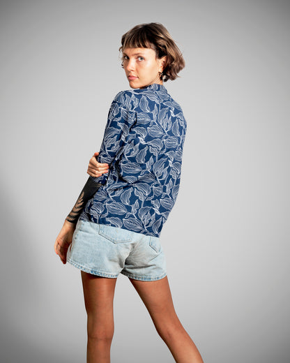 UWAGI Women - Leaf Print Blue