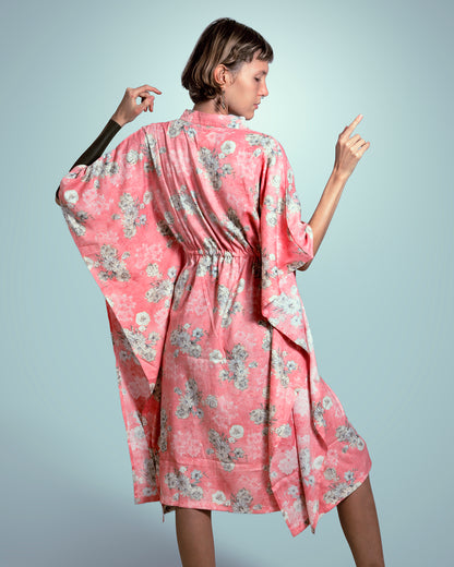 Kaftan - Floral Pink