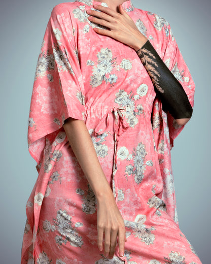 Kaftan - Floral Pink