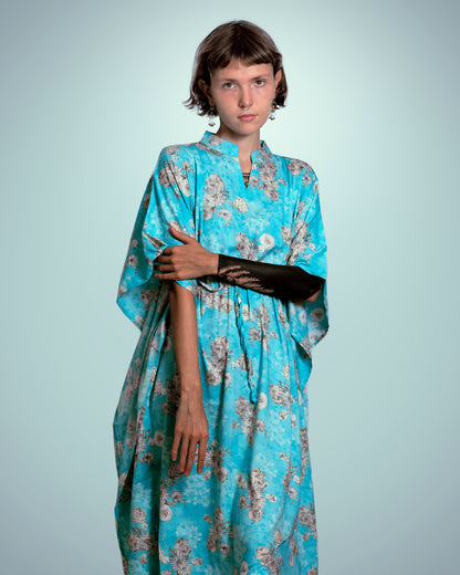 Kaftan - Floral Blue