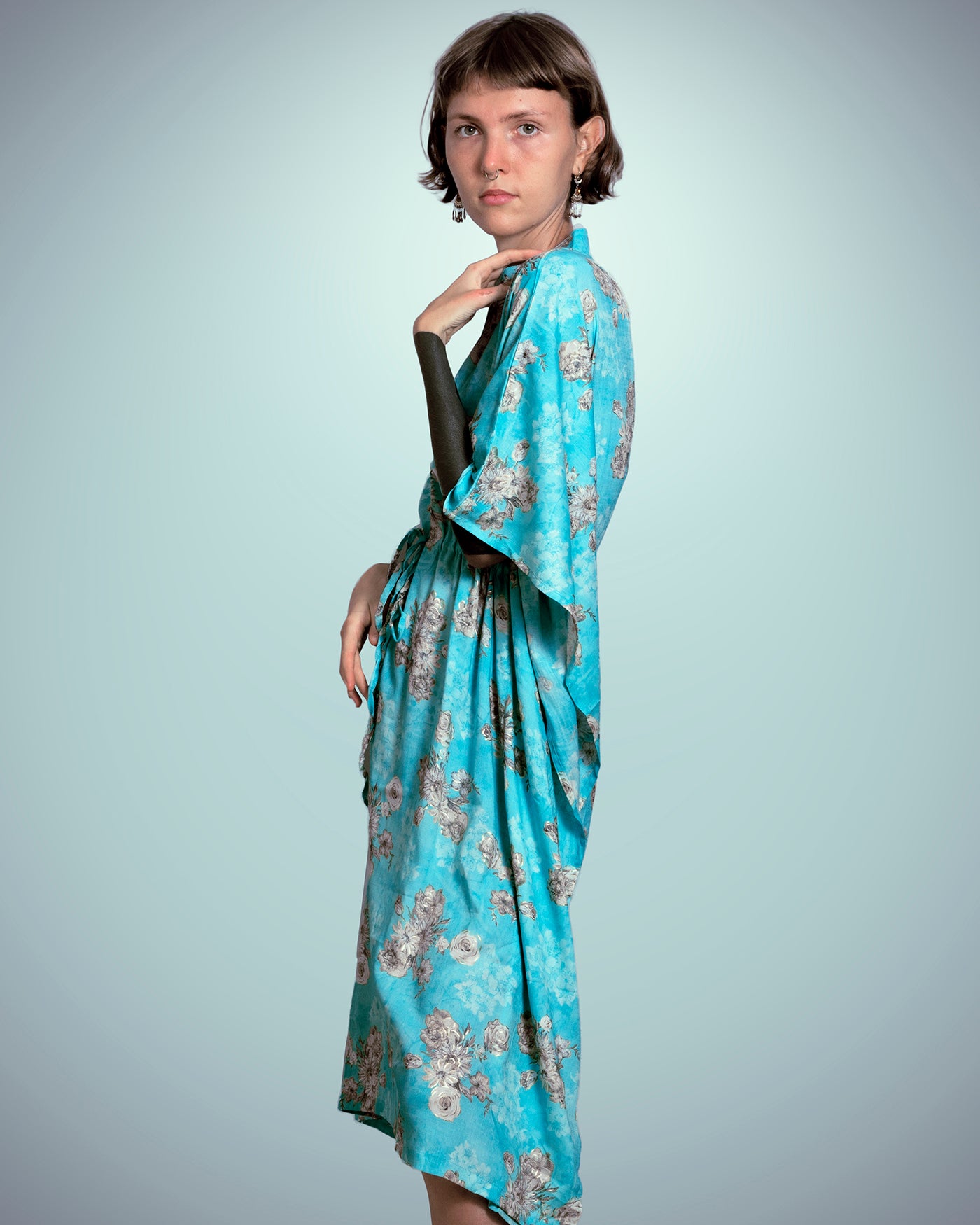 Kaftan - Floral Blue