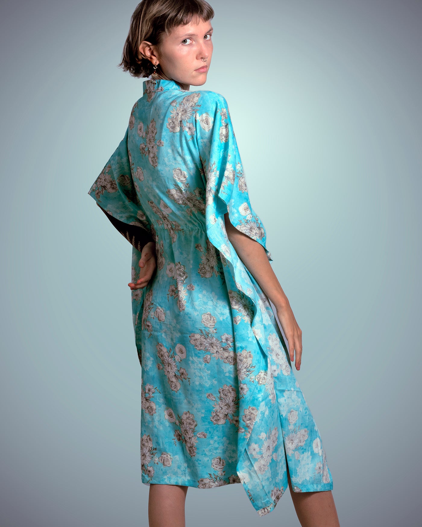 Kaftan - Floral Blue