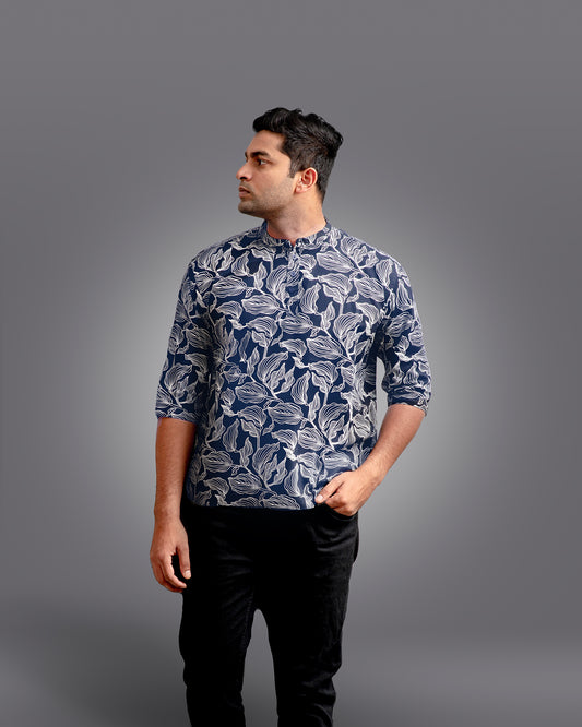 UWAGI - Leaf Print Blue